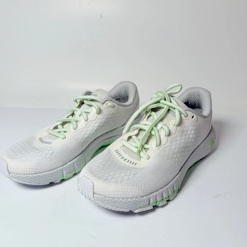 Under Armour Women's White and Light Green Athletic Shoes - Picture 6 of 8